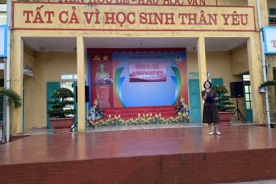 Trường THCS Giao Nhân tổ chức Hội thi văn nghệ chào mừng ngày Nhà giáo Việt Nam 20 – 11.