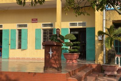 TUYÊN TRUYỀN PHÒNG NGỪA CÁC LOẠI TỘI PHẠM, PHÒNG CHÁY CHỮA CHÁY TẠI TRƯỜNG THCS GIAO NHÂN