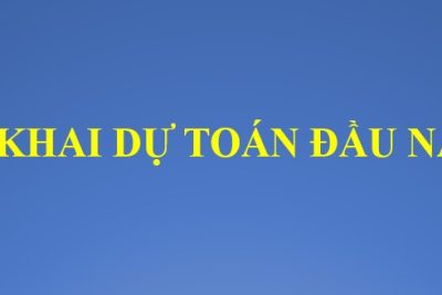 Công khai dự toán đầu năm 2025